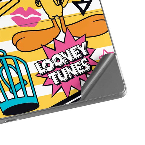 Looney Tunes Tweety and Sylvester Striped Patches Surface Pro 8 Skin