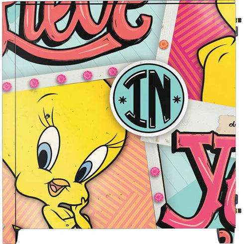 Looney Tunes Tweety Bird Believe In Yourself Corsair 4000D Tempered Glass Mid-Tower ATX Case Skin