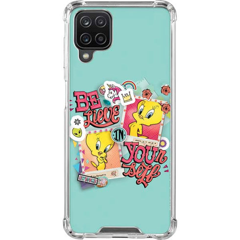 Looney Tunes Tweety Bird Believe In Yourself Galaxy A12 Clear Case
