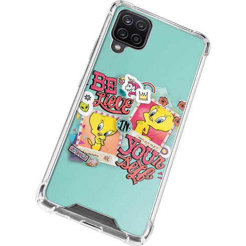 Looney Tunes Tweety Bird Believe In Yourself Galaxy A12 Clear Case