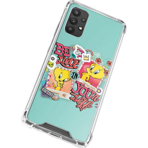 Looney Tunes Tweety Bird Believe In Yourself Galaxy A32 5G Clear Case