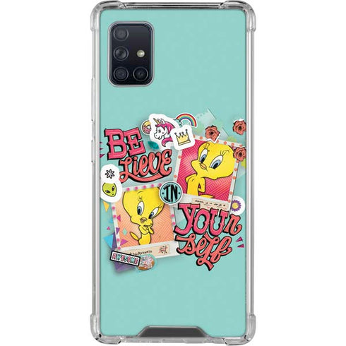 Looney Tunes Tweety Bird Believe In Yourself Galaxy A51 5G Clear Case