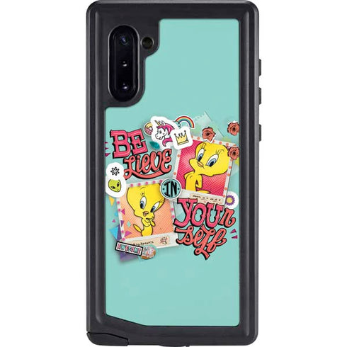 Looney Tunes Tweety Bird Believe In Yourself Galaxy Note 10 Waterproof Case