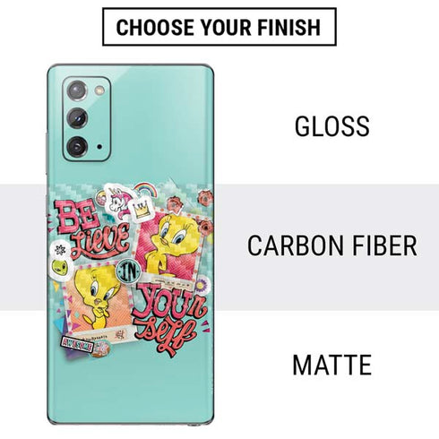 Looney Tunes Tweety Bird Believe In Yourself Galaxy Note20 5G Skin