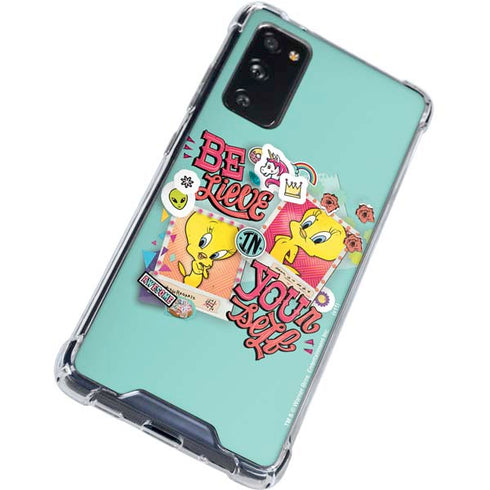 Looney Tunes Tweety Bird Believe In Yourself Galaxy S20 FE Clear Case