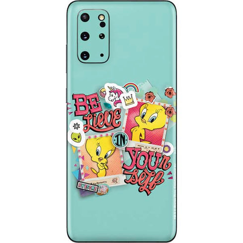 Looney Tunes Tweety Bird Believe In Yourself Galaxy S20 Plus Skin