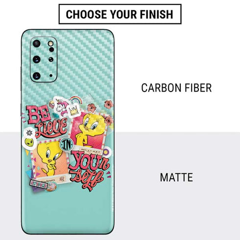 Looney Tunes Tweety Bird Believe In Yourself Galaxy S20 Plus Skin