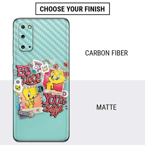 Looney Tunes Tweety Bird Believe In Yourself Galaxy S20 Skin