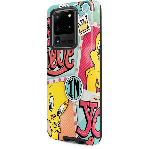 Looney Tunes Tweety Bird Believe In Yourself Galaxy S20 Ultra 5G Pro Case