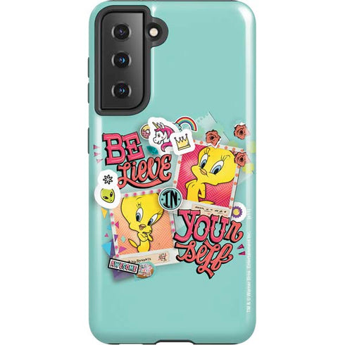 Looney Tunes Tweety Bird Believe In Yourself Galaxy S21 5G Pro Case