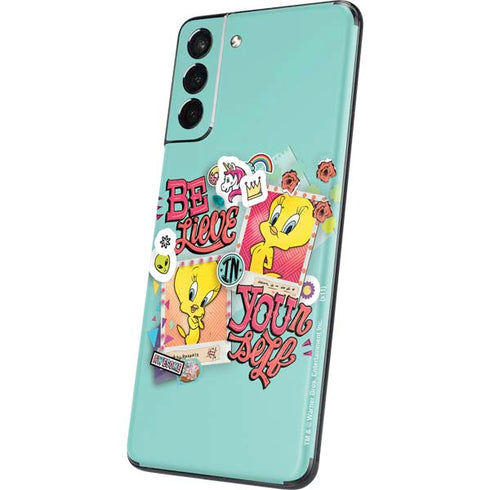Looney Tunes Tweety Bird Believe In Yourself Galaxy S21 5G Skin