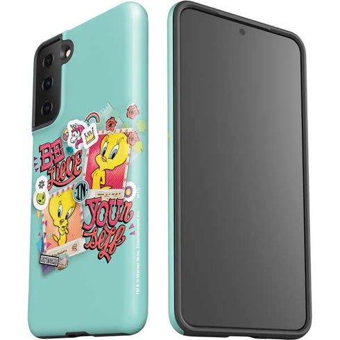 Looney Tunes Tweety Bird Believe In Yourself Galaxy S21 Plus 5G Pro Case