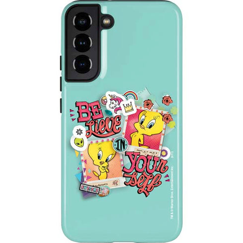 Looney Tunes Tweety Bird Believe In Yourself Galaxy S22 Plus Pro Case