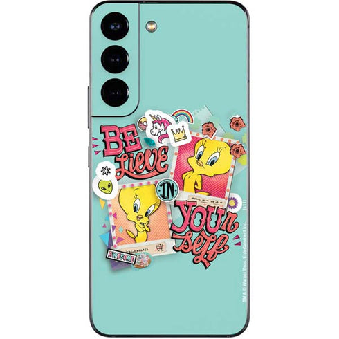 Looney Tunes Tweety Bird Believe In Yourself Galaxy S22 Skin