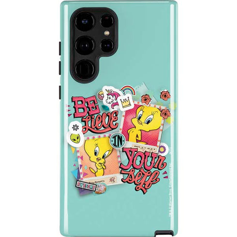 Looney Tunes Tweety Bird Believe In Yourself Galaxy S22 Ultra Pro Case