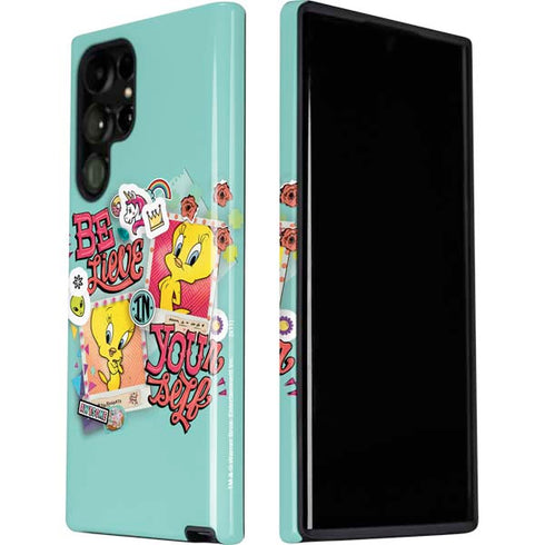 Looney Tunes Tweety Bird Believe In Yourself Galaxy S22 Ultra Pro Case