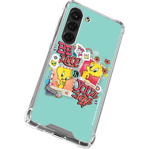 Looney Tunes Tweety Bird Believe In Yourself Galaxy S23 Clear Case