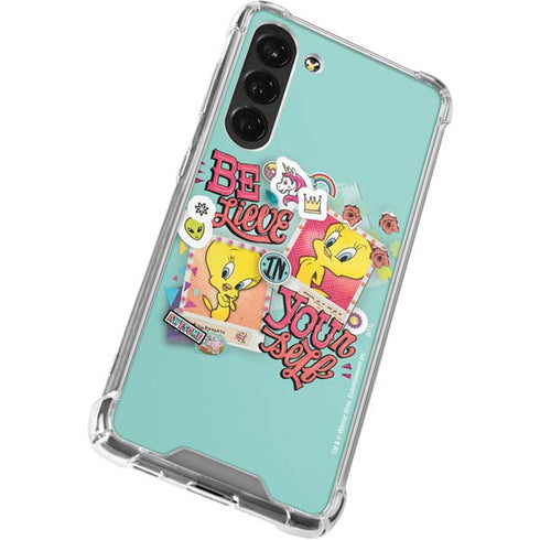 Looney Tunes Tweety Bird Believe In Yourself Galaxy S23 Plus Clear Case