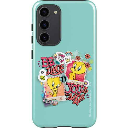 Looney Tunes Tweety Bird Believe In Yourself Galaxy S23 Plus Pro Case