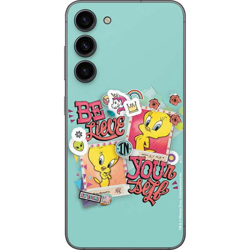 Looney Tunes Tweety Bird Believe In Yourself Galaxy S23 Plus Skin