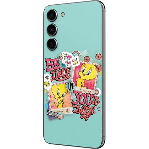 Looney Tunes Tweety Bird Believe In Yourself Galaxy S23 Plus Skin