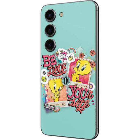 Looney Tunes Tweety Bird Believe In Yourself Galaxy S23 Skin