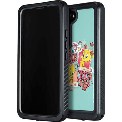 Looney Tunes Tweety Bird Believe In Yourself Galaxy S23 Waterproof Case