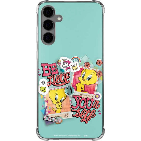 Looney Tunes Tweety Bird Believe In Yourself Galaxy S24 Plus Clear Case