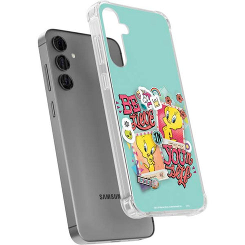 Looney Tunes Tweety Bird Believe In Yourself Galaxy S24 Plus Clear Case