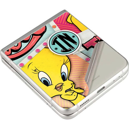 Looney Tunes Tweety Bird Believe In Yourself Galaxy Z Flip3 5G Skin