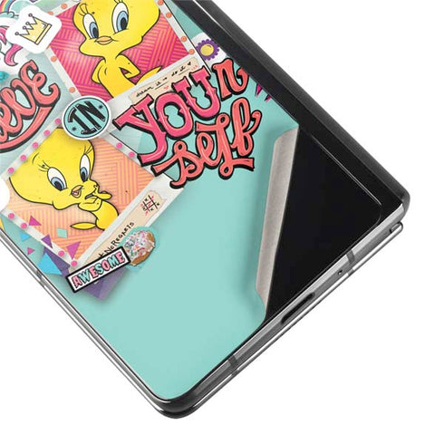 Looney Tunes Tweety Bird Believe In Yourself Galaxy Z Fold2 5G Skin
