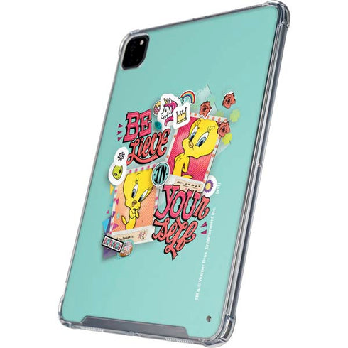 Looney Tunes Tweety Bird Believe In Yourself iPad Pro 12.9in (2020) Clear Case