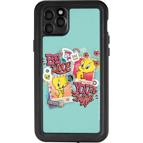 Looney Tunes Tweety Bird Believe In Yourself iPhone 11 Pro Max Waterproof Case