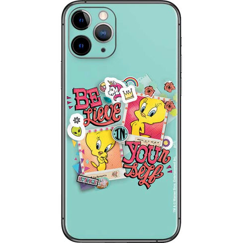Looney Tunes Tweety Bird Believe In Yourself iPhone 11 Pro Skin