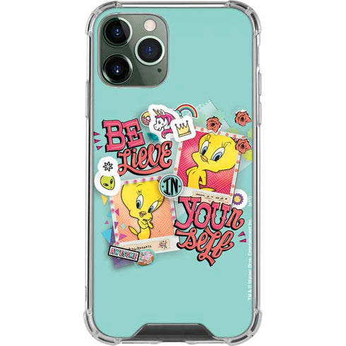 Looney Tunes Tweety Bird Believe In Yourself iPhone 12 Pro Clear Case