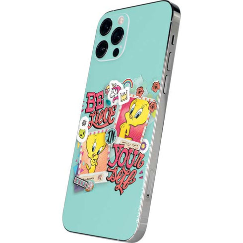 Looney Tunes Tweety Bird Believe In Yourself iPhone 12 Pro Skin