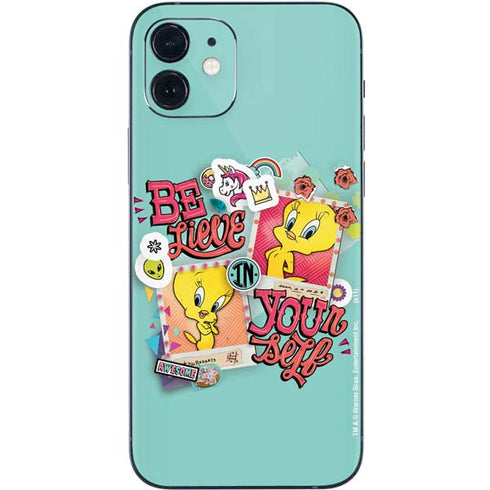 Looney Tunes Tweety Bird Believe In Yourself iPhone 12 Skin