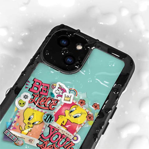 Looney Tunes Tweety Bird Believe In Yourself iPhone 13 Mini Waterproof Case