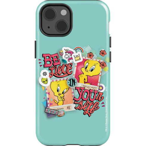 Looney Tunes Tweety Bird Believe In Yourself iPhone 15 Impact Case