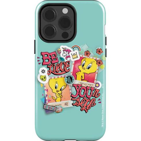 Looney Tunes Tweety Bird Believe In Yourself iPhone 15 Pro Impact Case