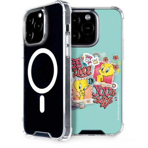 Looney Tunes Tweety Bird Believe In Yourself iPhone 15 Pro MagSafe Case