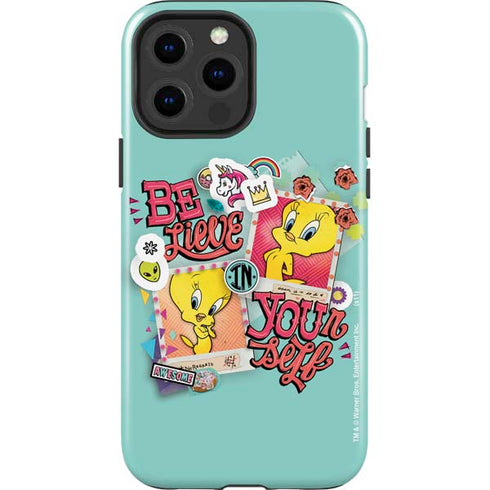 Looney Tunes Tweety Bird Believe In Yourself iPhone 15 Pro Max Impact Case