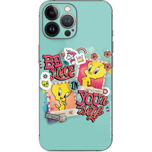 Looney Tunes Tweety Bird Believe In Yourself iPhone 14 Pro Max Skin