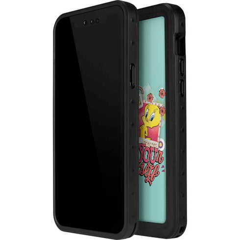 Looney Tunes Tweety Bird Believe In Yourself iPhone 14 Pro Max Waterproof Case