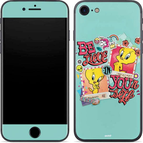 Looney Tunes Tweety Bird Believe In Yourself iPhone 8 Skin