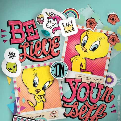 Looney Tunes Tweety Bird Believe In Yourself iPhone X Skin