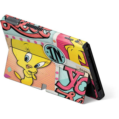 Looney Tunes Tweety Bird Believe In Yourself Nintendo Switch OLED (2021) Skin