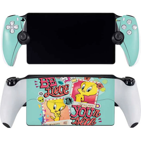 Looney Tunes Tweety Bird Believe In Yourself PlayStation Portal Remote Player Skin