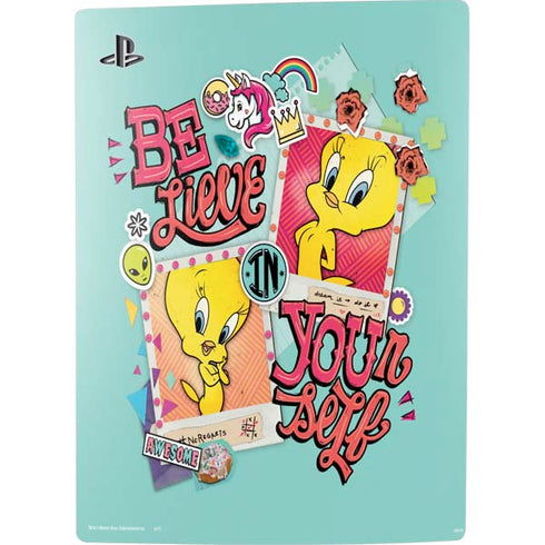 Looney Tunes Tweety Bird Believe In Yourself PS5 Digital Edition Bundle Skin