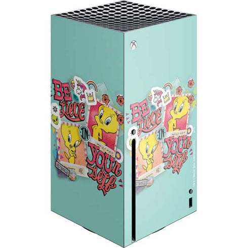 Looney Tunes Tweety Bird Believe In Yourself Xbox Series X Console Skin
